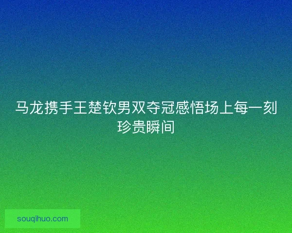 马龙携手王楚钦男双夺冠感悟场上每一刻珍贵瞬间
